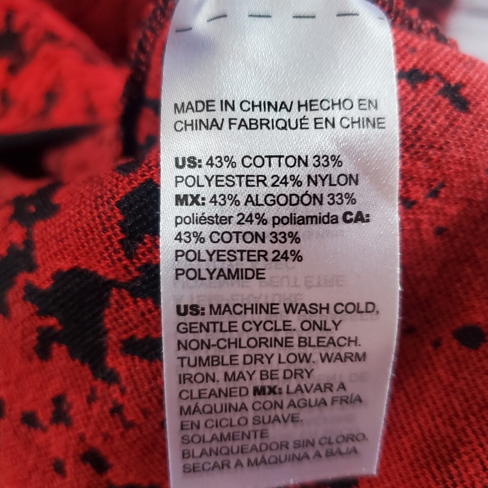 Chico's Red Animal Print Cardigan Sweater Open Holidays Christmas Evening Sz XL - Picture 10 of 13